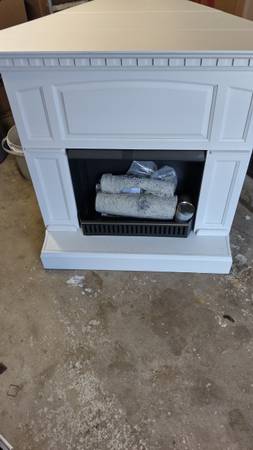 Corner unit decorative fireplace 1