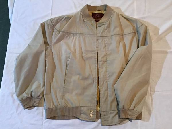mens jacket, classic, beige, excellent, sz 40 1