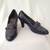 Aerosole® Heelrest Navy Blue Leather/Plaid HEELS Women’s Sz 7-1/2 1 thumbnail