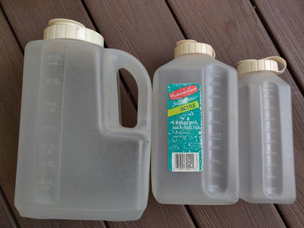 Three water containers 1