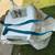 Clean White Canvas Open Top Pannier / Saddle Bags Nice Condition 2 thumbnail