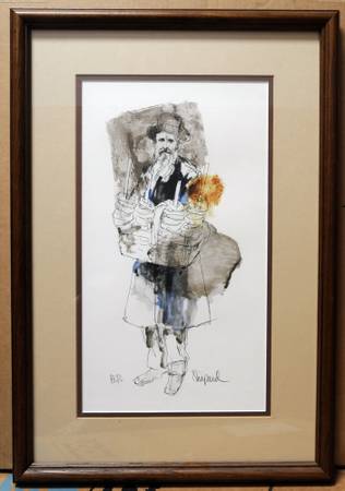 Pretzel Man print, signed by Richard Shepard 1