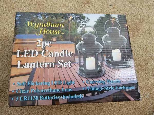New 2pc led candle lanterns 1