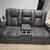 Mint condition gliding reclining double manual sofa in beautiful graph 1 thumbnail