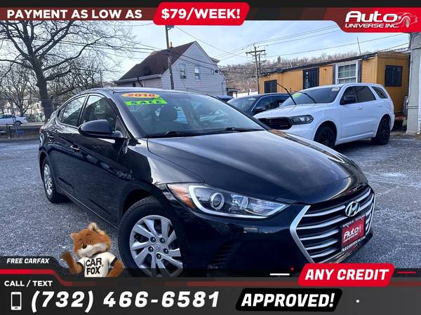 2018 Hyundai Elantra SESedan 6A 6 A 6-A US - $500 (Todos los precios anunciados son PAGOS INICIALES)63614632564227120