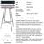 Folding 36” Round Garment Display Retail Rack, Adjustable Height, Casters, All 9 thumbnail