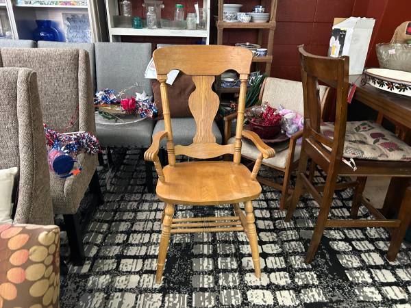 Wood kitchen or dining arm chair 1