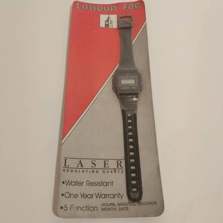 NOS London Fog Laser Regulating Quartz Watch - Vintage Wristwatch 1