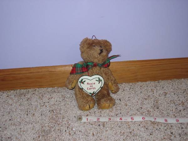 Christmas Holiday Peace on Earth bear 1