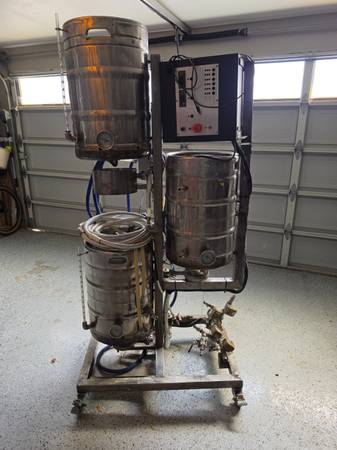 Beer Brewing Setup, Kegerator, Fermenter 1