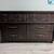 Vintage wood lowboy 6 drawer dresser 1 thumbnail