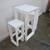 3 -Pc Vondom Frame Bar Table & Chairs in White 14 thumbnail
