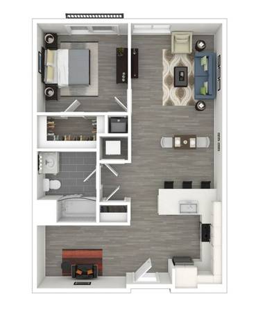 $2,450 / 1br - 805ft2 - Moderno Edificio Medio Alto, Excelente Ubicación en Lowell, Parque para Perros y Spa (Lowell)63809989393281122