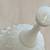 White Vintage Fenton Silver Crest Spanish Lace Milk Glass Bell 8 thumbnail