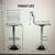 Brand New Sturdy Chrome Chair/Stool with Adjustable Height...... 4 thumbnail