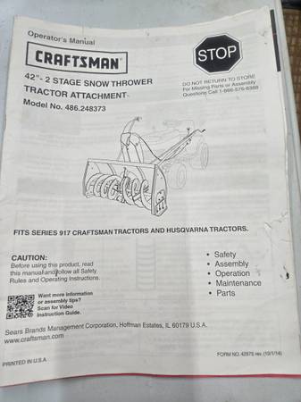 Snow blower attachment 1