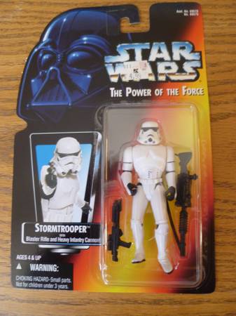 NEW 1995 Star Wars Power of the Force Stormtrooper W/Blaster Figure 1