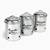 Mind Reader 3 piece Garlic Onion Potatoes metal canister set (silver) 11 thumbnail