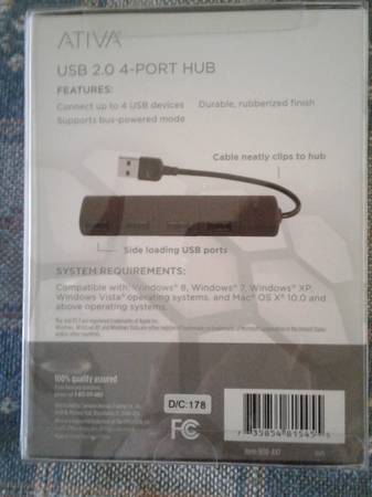 Ativa 2.0 4-Port HUB - $10 (Shreveport, Pines Road)63470918327683121