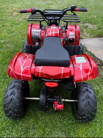 * 125cc Teen ATV (13+) – Red Spider Design – Runs Good 1