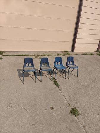 Chairs Children Chairs Blue Need Cleaning 1