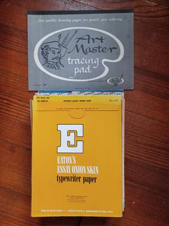 School/Art supplies - Typewriter and Tracing Paper 1