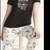 "COFFEE LOVERS"..Women's Short Sleeve Sleep Top and Open Leg Pants Paj 4 thumbnail