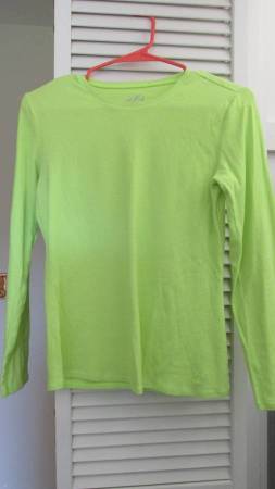 Yellow / Lime Green long sleeve Shirt - size 16 1