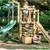 Wooden Playset with Slide for backyard 2 thumbnail