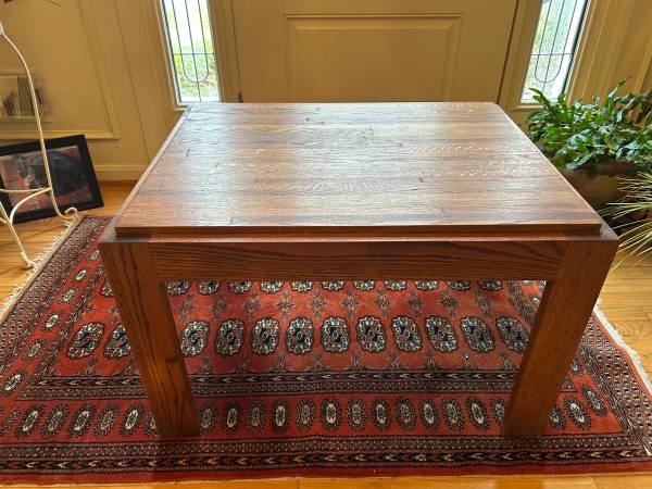 Solid Oak End Table 1