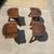 4 Stools Saddle Seat  Milking Stool Vintage Kling Colonial Wood 3 Legg 1 thumbnail