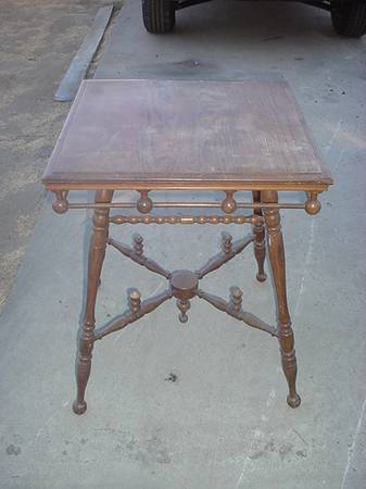 vintage oak table 1