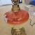 Antique Vintage Hand Painted Iron Cast Base Lamp 5 thumbnail