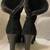 UGG Dandylion 2 Black Boots Leather Suede Shearling High Heel Ankle Bo 3 thumbnail