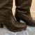 FRYE women’s black leather boots size 6 1/2 womens 7 thumbnail