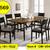 Black Friday Sale! ~ 7 Pcs Dining Sets ~ Table + 6 Chairs (Under $900) 8 thumbnail