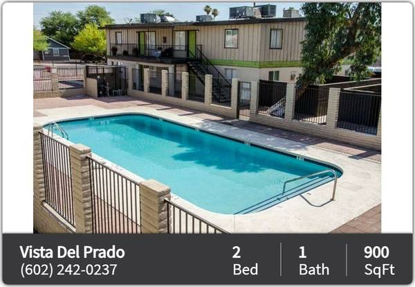 $1,195 / 2br - 900ft2 - PATIO DE JUEGO. MOVE IN READY! (Phoenix - Alhambra)64024997979011121