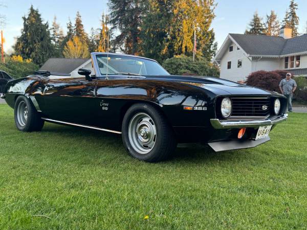 1969 Chevrolet Camaro Convert 396 5sp P/S P/B A/C Frame Off Restomod - $88,500 (Lynnwood)63441947911937122