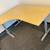 Used L-shape Maple Corner Desks With Silver Legs (QTY 3) 6 thumbnail