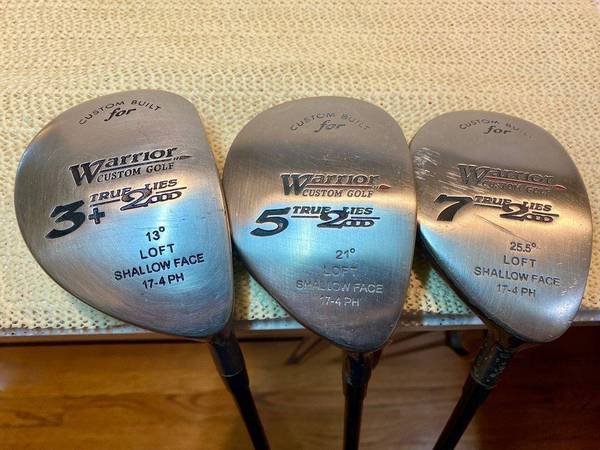 Warrior Custom Golf Precision TL 2000 RH 3, 5 and 7 Wood Set 👍 1