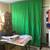 Adjustable Width Banner Stand With 6' X 9' Green Muslin Backdrop 1 thumbnail