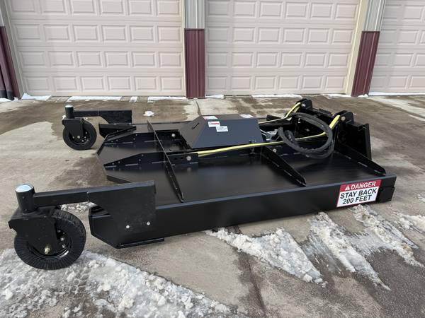 7’ Jenkins Two Blade Brush Mower Skid Loader Attachment 1