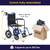 Drive Medical EXP19LTBL 19 lbs. Folding Transport Wheelchair 4 thumbnail