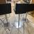 3 Modern Adjustable Chrome Counter Stools 6 thumbnail