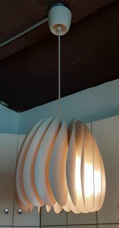 USED IKEA SKYMNINGEN PENDANT LAMP BEIGE 1