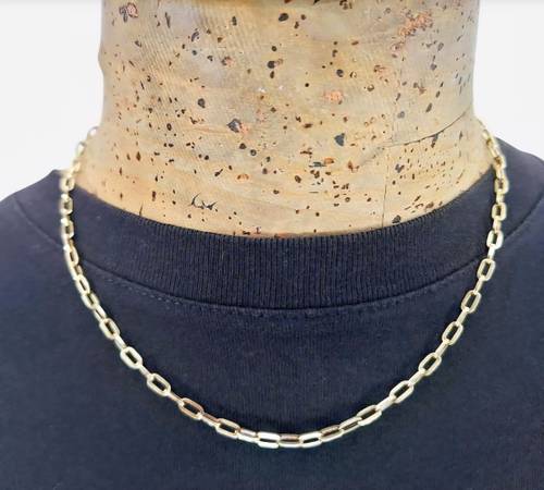 ✔️Authenticity Guarantee RARE Antique Victorian 14K Gold Curb Chain Necklace 1