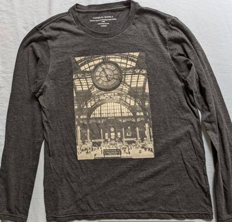 Japanese Brand General Supply Rare Penn Station Shirt Long Sleeve 1