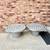 MCM Aluminum Metal Drum Tables -Set of 2 6 thumbnail