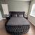 Luxury Velvet Round King Bed set 2 thumbnail