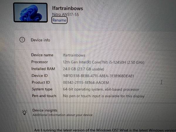 Acer Nitro 5 , Trade for RC cars 1